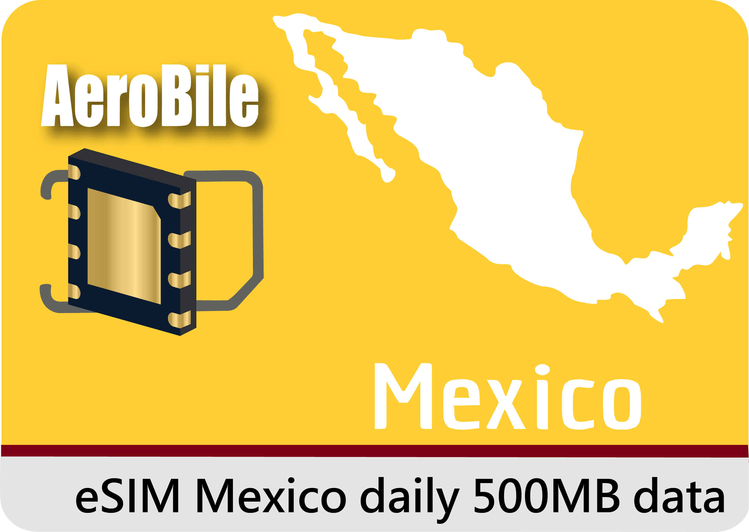 eSIM Mexico daily 500MB data(B)